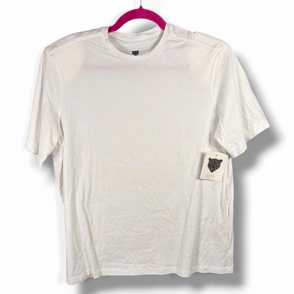 Women's LITA White Short Sleeve Tee Standard M